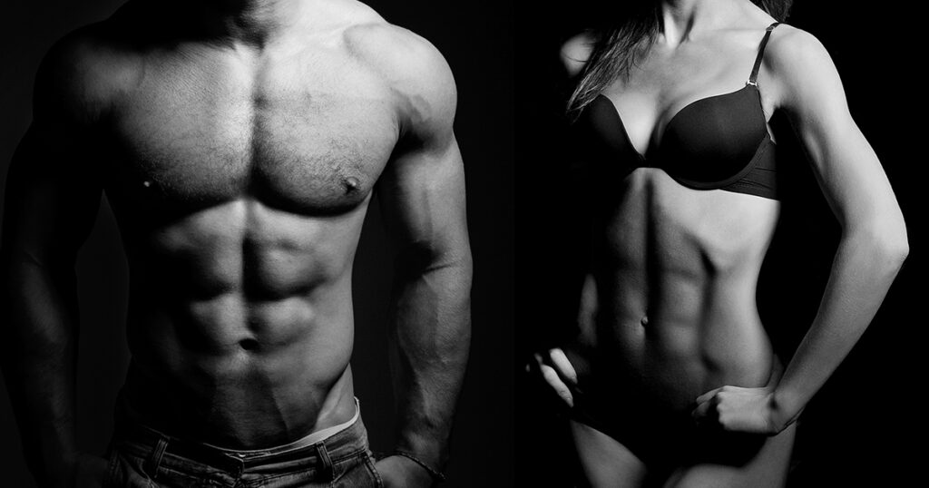 abdos visibles et masse grasse en musculation